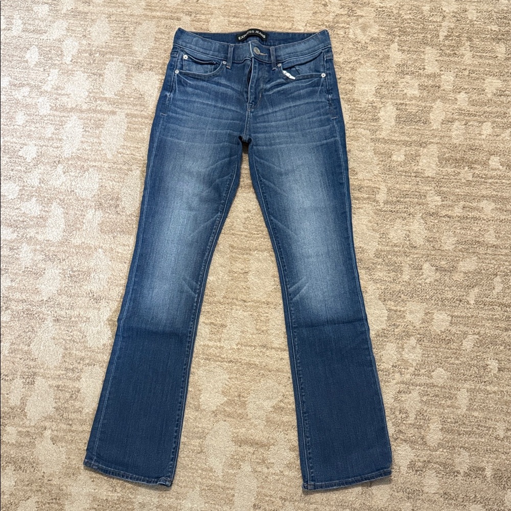 Express Women's Boot Cut Jeans in Blue